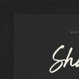 Sharing Word of Intention Framed print 13x18 cm / 5x7″ Black frame Carbon paper corner detail