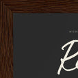 Real Word of Intention Framed print 13x18 cm / 5x7″ Dark wood frame Carbon paper corner detail