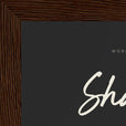 Sharing Word of Intention Framed print 13x18 cm / 5x7″ Dark wood frame Carbon paper corner detail