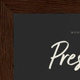 Presence Word of Intention Framed print 13x18 cm / 5x7″ Dark wood frame Carbon paper corner detail