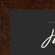 Jazzy Word of Intention Framed print 13x18 cm / 5x7″ Dark wood frame Carbon paper corner detail