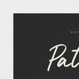 Patience Word of Intention Framed print 13x18 cm / 5x7″ White frame Carbon paper corner detail