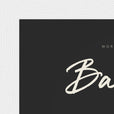Balance Word of Intention Framed print 13x18 cm / 5x7″ White frame Carbon paper corner detail