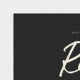 Real Word of Intention Framed print 13x18 cm / 5x7″ White frame Carbon paper corner detail
