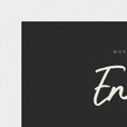 Energy Word of Intention Framed print 13x18 cm / 5x7″ White frame Carbon paper corner detail