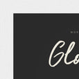 Glorious Word of Intention Framed print 13x18 cm / 5x7″ White frame Carbon paper corner detail