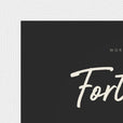 Fortitude Word of Intention Framed print 13x18 cm / 5x7″ White frame Carbon paper corner detail