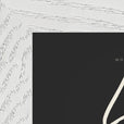 Love Word of Intention Framed print 13x18 cm / 5x7″ White frame Carbon paper corner detail