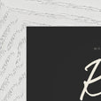 Real Word of Intention Framed print 13x18 cm / 5x7″ White frame Carbon paper corner detail