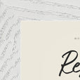 Respect Word of Intention Framed print 13x18 cm / 5x7″ White frame Linen paper corner detail