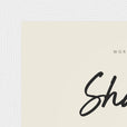 Sharing Word of Intention Framed print 13x18 cm / 5x7″ White frame Linen paper corner detail