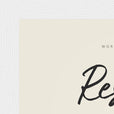 Respect Word of Intention Framed print 13x18 cm / 5x7″ White frame Linen paper corner detail
