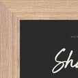 Sharing Word of Intention Framed print 13x18 cm / 5x7″ Wood frame Carbon paper corner detail
