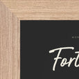 Fortitude Word of Intention Framed print 13x18 cm / 5x7″ Wood frame Carbon paper corner detail