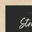 Strength Word of Intention Framed print 13x18 cm / 5x7″ Wood frame Carbon paper corner detail