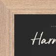 Harmonious Word of Intention Framed print 13x18 cm / 5x7″ Wood frame Carbon paper corner detail