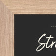 Strength Word of Intention Framed print 13x18 cm / 5x7″ Wood frame Carbon paper corner detail
