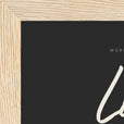 Love Word of Intention Framed print 13x18 cm / 5x7″ Wood frame Carbon paper corner detail