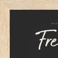 Freedom Word of Intention Framed print 13x18 cm / 5x7″ Wood frame Carbon paper corner detail