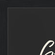 Glorious Word of Intention Framed print 21x29.7 cm / 8x12" Black frame Carbon paper corner detail