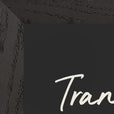 Transcendence Word of Intention Framed print 21x29.7 cm / 8x12" Black frame Carbon paper corner detail