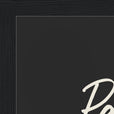 Patience Word of Intention Framed print 21x29.7 cm / 8x12" Black frame Carbon paper corner detail