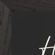 Hopeful Word of Intention Framed print 21x29.7 cm / 8x12" Black frame Carbon paper corner detail