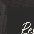 Resilience Word of Intention Framed print 21x29.7 cm / 8x12" Black frame Carbon paper corner detail