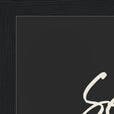 Serenity Word of Intention Framed print 21x29.7 cm / 8x12" Black frame Carbon paper corner detail