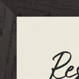 Resilience Word of Intention Framed print 21x29.7 cm / 8x12" Black frame Linen paper corner detail