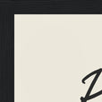 Respect Word of Intention Framed print 21x29.7 cm / 8x12" Black frame Linen paper corner detail