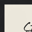 Strength Word of Intention Framed print 21x29.7 cm / 8x12" Black frame Linen paper corner detail