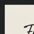 Freedom Word of Intention Framed print 21x29.7 cm / 8x12" Black frame Linen paper corner detail