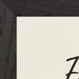 Energy Word of Intention Framed print 21x29.7 cm / 8x12" Black frame Linen paper corner detail
