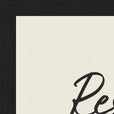 Resilience Word of Intention Framed print 21x29.7 cm / 8x12" Black frame Linen paper corner detail