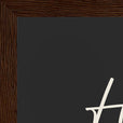 Hopeful Word of Intention Framed print 21x29.7 cm / 8x12" Dark wood frame Carbon paper corner detail
