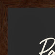 Patience Word of Intention Framed print 21x29.7 cm / 8x12" Dark wood frame Carbon paper corner detail