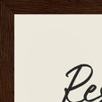 Resilience Word of Intention Framed print 21x29.7 cm / 8x12" Dark wood frame Linen paper corner detail