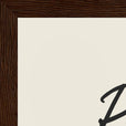 Respect Word of Intention Framed print 21x29.7 cm / 8x12" Dark wood frame Linen paper corner detail