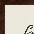 Glorious Word of Intention Framed print 21x29.7 cm / 8x12" Dark wood frame Linen paper corner detail