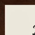 Real Word of Intention Framed print 21x29.7 cm / 8x12" Dark wood frame Linen paper corner detail