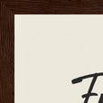 Freedom Word of Intention Framed print 21x29.7 cm / 8x12" Dark wood frame Linen paper corner detail