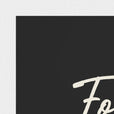 Fortitude Word of Intention Framed print 21x29.7 cm / 8x12" White frame Carbon paper corner detail