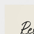 Resilience Word of Intention Framed print 21x29.7 cm / 8x12" White frame Linen paper corner detail