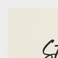Strength Word of Intention Framed print 21x29.7 cm / 8x12" White frame Linen paper corner detail