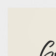 Glorious Word of Intention Framed print 21x29.7 cm / 8x12" White frame Linen paper corner detail
