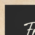 Freedom Word of Intention Framed print 21x29.7 cm / 8x12" Wood frame Carbon paper corner detail