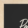 Patience Word of Intention Framed print 21x29.7 cm / 8x12" Wood frame Carbon paper corner detail
