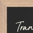 Transcendence Word of Intention Framed print 21x29.7 cm / 8x12" Wood frame Carbon paper corner detail