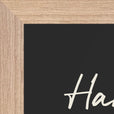 Harmonious Word of Intention Framed print 21x29.7 cm / 8x12" Wood frame Carbon paper corner detail